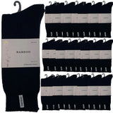 24 Pairs PREMIUM BAMBOO SOCKS Mens Heavy Duty Thick Work Socks BULK Cushion - Navy Blue In Australia - Darrahopens