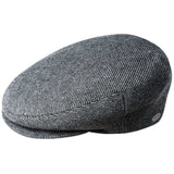 Bailey Mens Lord Wool Twill Ivy Flat Cap Hat Made In Italy - Charcoal In Australia - Darrahopens