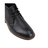 Hush Puppies Mens Harbour Leather Chukka Shoes Ankle Lace-Up Bounce 2.0 - Black In Australia - Darrahopens
