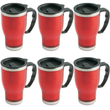 6x Explorer Mug Travel Cup Stainless Steel Insulated Coffee Thermal Bottle - Red