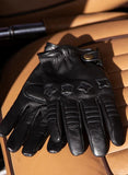 The Suited Racer x Dents Mens Cashmere Lined Leather Driving Gloves - Black In Australia - Darrahopens