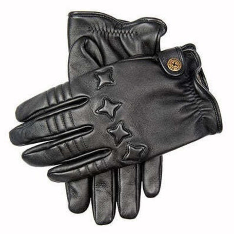 The Suited Racer x Dents Mens Cashmere Lined Leather Driving Gloves - Black In Australia - Darrahopens