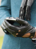 Dents Mens Silverstone Touchscreen Driving Gloves - Black In Australia - Darrahopens