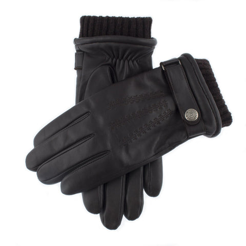 DENTS Mens Wool Blend Lined Touchscreen Leather Gloves Henley - Brown In Australia - Darrahopens