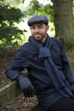 Dents Devon Mens Faux Fur Lined Abraham Moon Dogtooth & Leather Gloves In Australia - Darrahopens