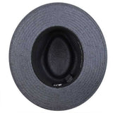 Bailey Mens Dreyer Paper Straw Hat Fedora Woven - Slate