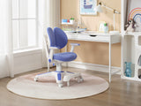 Ergonomic Children Kids Study Chair Set of 2 Height Adjustable - Blue
