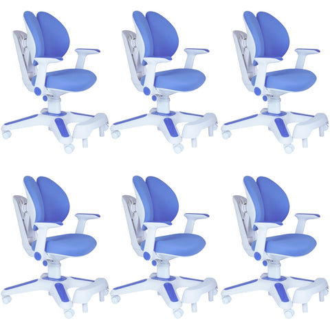 Ergonomic Children Kids Study Chair Set Height Adjustable - Blue