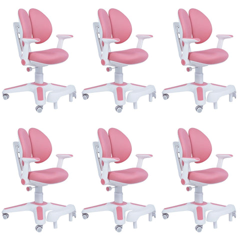 Ergonomic Children Kids Study Chair Set Height Adjustable - Pink