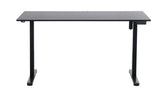 Ergonomic Kids Study Chair & Adjustable Electric Standing Desk Set – Blue Chair & Black Desk