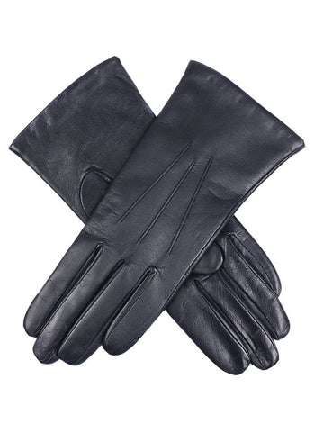 Dents Women’s Cashmere-Lined Tech Touchscreen Leather Gloves - Navy In Australia - Darrahopens