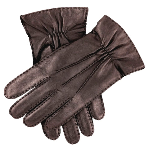 DENTS Mens Premium Kangaroo Leather Cashmere Lined Gloves Winter Gift - Brown In Australia - Darrahopens