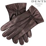 DENTS Mens Premium Kangaroo Leather Cashmere Lined Gloves Winter Gift - Brown In Australia - Darrahopens