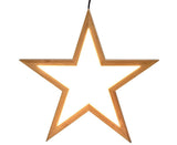 Large Ceiling Bamboo Star LED Hanging Lamp Natural Home Decor Lighting Pendant