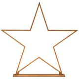 2x Large Bamboo Star w/ LED Strip Table Lamp Light Modern Minimalist Decor - Natural