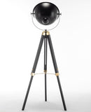 Premium Tripod Spotlight Lamp Nautical Designer Extendable Light - Matte Black