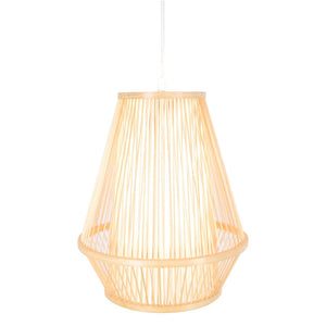 Natural Woven Bamboo Empire Pendant Lamp Hanging Light Bell Shade Boho Tropical