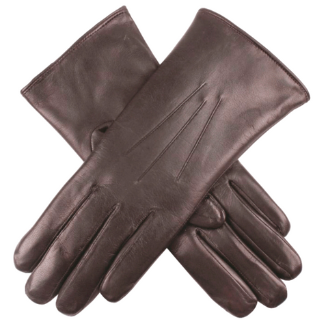 DENTS Ladies Premium Kangaroo Leather Cashmere Lined Gloves Womens - Chocolate In Australia - Darrahopens