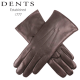 DENTS Ladies Premium Kangaroo Leather Cashmere Lined Gloves Womens - Chocolate In Australia - Darrahopens