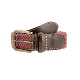Dents Mens Elastic Stretch Belt Leather End Webbing - Flamingo In Australia - Darrahopens