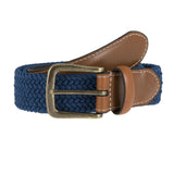 Dents Mens Elastic Stretch Belt Leather End Webbing - Ocean In Australia - Darrahopens