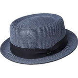 Bailey Mens Waits Paper Straw Hat Made in USA Pork Pie - Blue Surf In Australia - Darrahopens