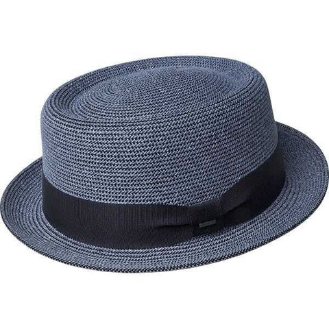 Bailey Mens Waits Paper Straw Hat Made in USA Pork Pie - Blue Surf In Australia - Darrahopens