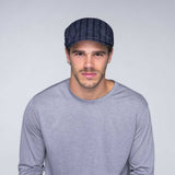 Bailey Mens Gulick Ivy Flat Cap Hat - Navy