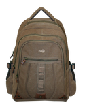 FIB Washed Canvas Backpack Bag in Khaki