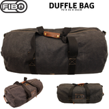 FIB 70cm Canvas Duffle Bag Travel Heavy Duty Large - Black