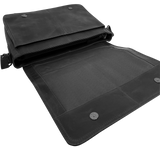 Futura Mens Laptop Messenger Sling Bag School Work Shoulder Strap - Black