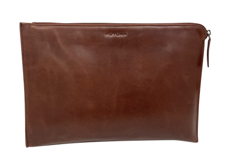 Futura Mens Document Satchel Office Travel College Bag - Brown