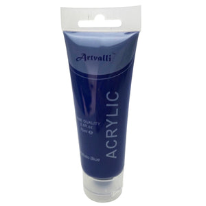 ARTISTS ACRYLIC PAINT Craft 75ml Tube Non Toxic Paints Water Based - Phthalo Blue