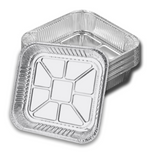 320x Aluminium Square Baking Trays Disposable - Suits Air Frying 20x20x4.5cm In Australia - Darrahopens