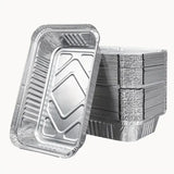72x Aluminium Disposable Foil Food Container Trays Pans Baking Roast Bulk 45x34x6.5cm In Australia - Darrahopens