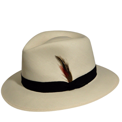 BAILEY Konrath Lite Straw Hat Summer Sun MADE IN USA Trilby Fedora 63125 - Natural In Australia - Darrahopens