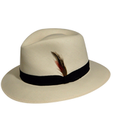 BAILEY Konrath Lite Straw Hat Summer Sun MADE IN USA Trilby Fedora 63125 - Natural