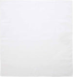 BANDANA Paisley 100% COTTON Head Wrap Durag Bandanna Summer Biker Scarf Mask - White (Plain)