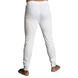 Mens Merino Wool Blend Long John Thermal Pants Underwear Thermals Warm Winter - Beige - XL