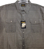 BISLEY SEERSUCKER SHORT SLEEVE SHIRT Plus King Size Work Cotton Blend Check - BS2770_CBKR (BKR) - L