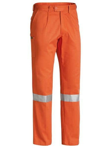 Bisley 3M Taped Original Work Pants Trousers - Orange - 87 Regular