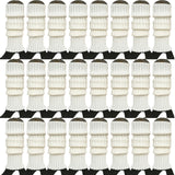 24x Womens Leg Warmers Disco Winter Knit Dance Party Crochet Legging Socks Costume - White