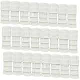 24x Womens Leg Warmers Disco Winter Knit Dance Party Crochet Legging Socks Costume - White