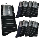 9 Pairs COTTON BUSINESS SOCKS Mens Dress Crew Plain Work Casual  BULK - Assorted Pack - 6-11
