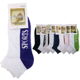 9x COTTON ANKLE SOCKS Sport Cushion Foot Low Cut Running - Assorted Colours Bulk - 2-8