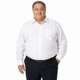 Mens BUSINESS SHIRT Plus Size King Big Large Formal in White In Australia - Darrahopens