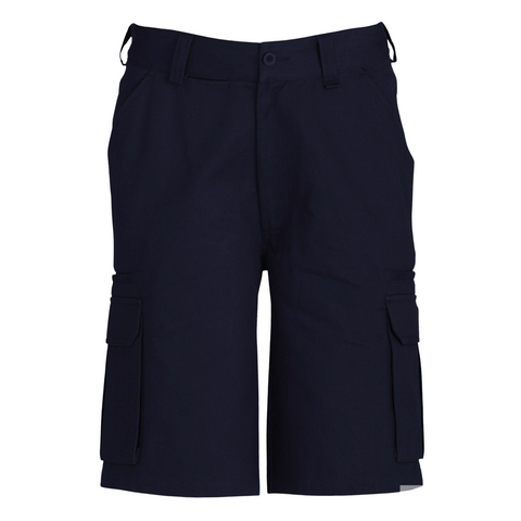 Mens CARGO SHORTS All Sizes 100% COTTON Drill Heavy Work Tradie Military - Navy - 132""