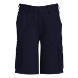 Mens CARGO SHORTS All Sizes 100% COTTON Drill Heavy Work Tradie Military - Navy - 132""
