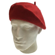 Unisex FRENCH BERET HAT sboy Military Cap Winter Warm Army Style Beanie - Red