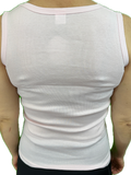 Ladies Sleeveless Singlet Top Womens Summer Basic Tank Shirt Lace Motif Front - Pink - 10-12